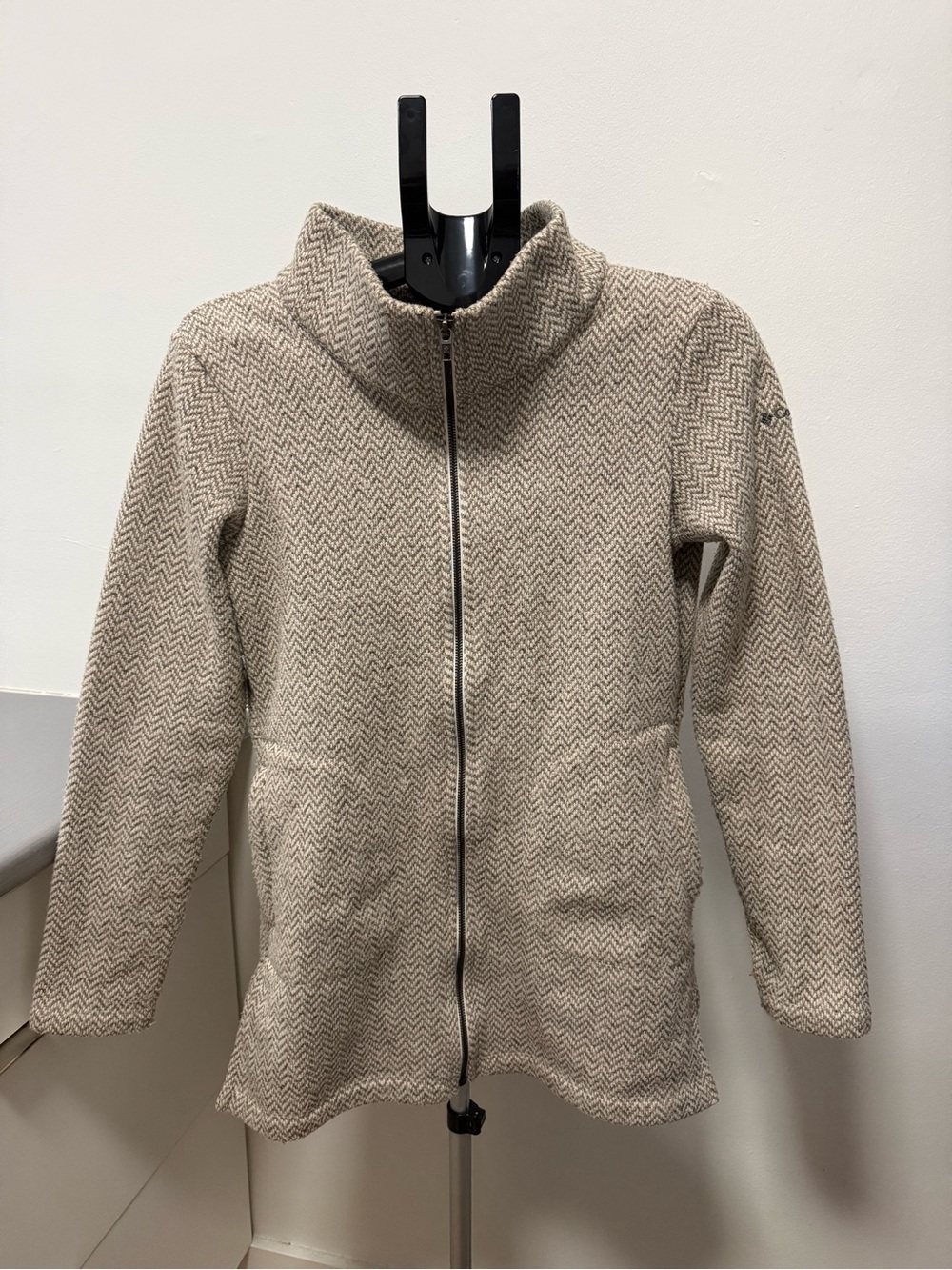 Columbia Women’s Herringbone Fleece Zip Up Jacket Size Small